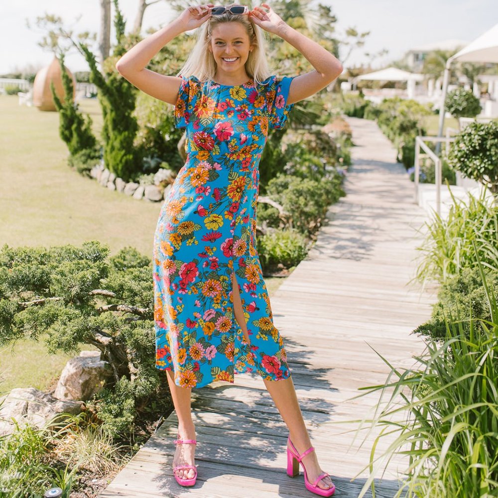 Floral midi dress